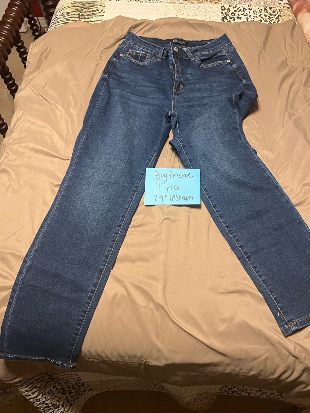 Judy Blue Dark Blue Boyfriend Jeans size 9/29 - jb88608dk